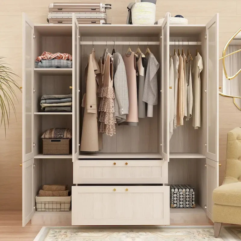 Armoire modulaire élégante gris clair