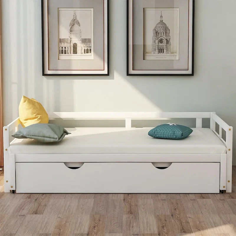 Lit gigogne extensible Merax Twin/King avec lit tiroir