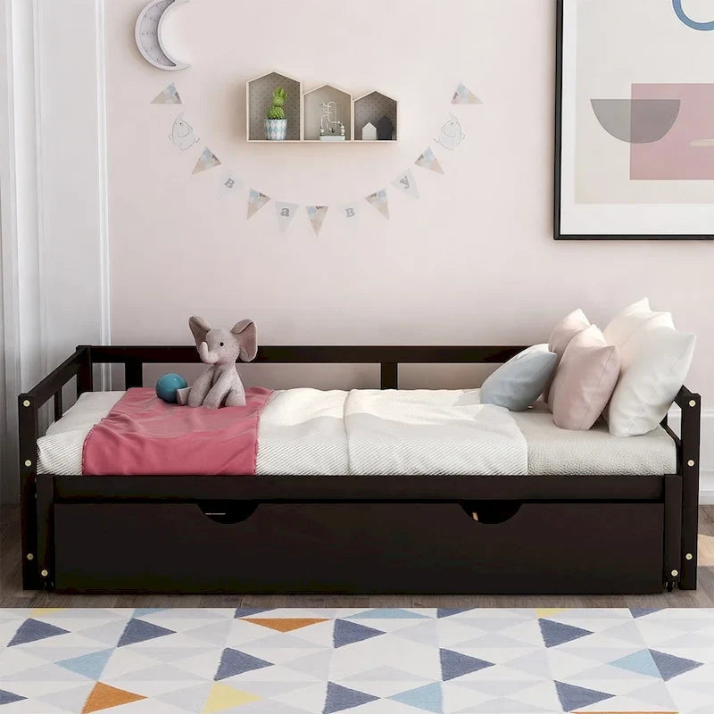 Lit gigogne extensible Merax Twin/King avec lit tiroir