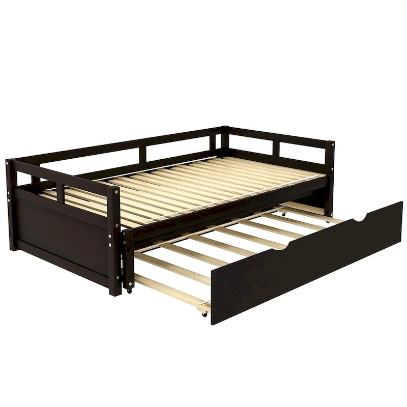 Lit gigogne extensible Merax Twin/King avec lit tiroir