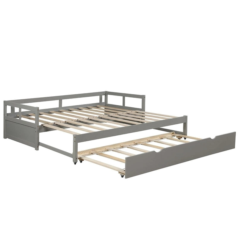 Lit gigogne extensible Merax Twin/King avec lit tiroir