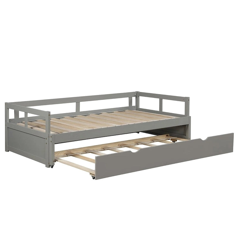 Lit gigogne extensible Merax Twin/King avec lit tiroir