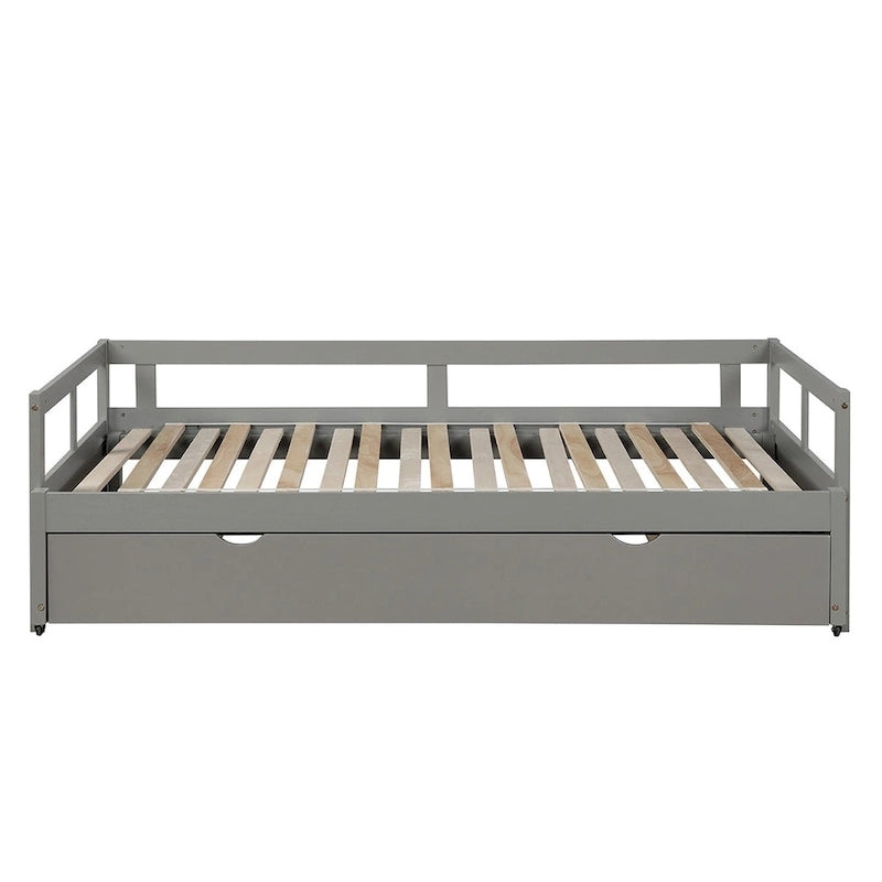 Lit gigogne extensible Merax Twin/King avec lit tiroir