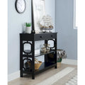 Table console avec tiroir et étagères Omega de Convenience Concepts