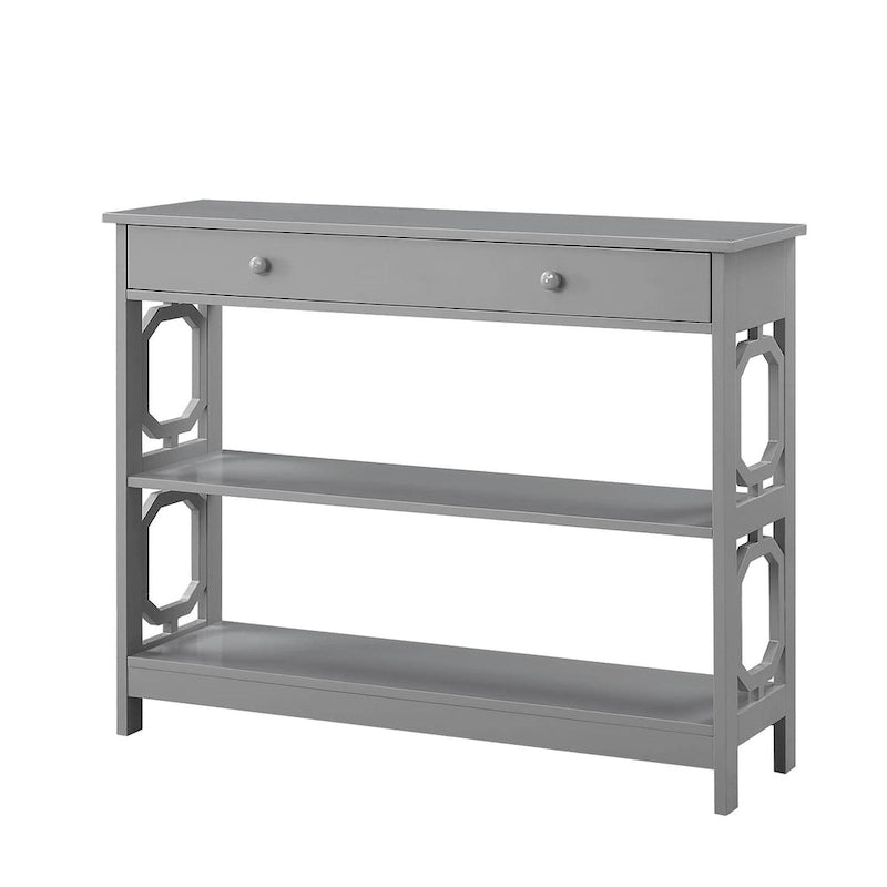 Table console avec tiroir et étagères Omega de Convenience Concepts