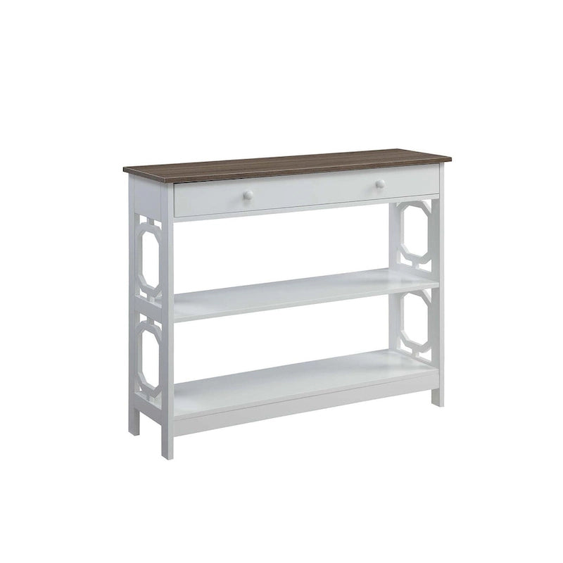 Table console avec tiroir et étagères Omega de Convenience Concepts