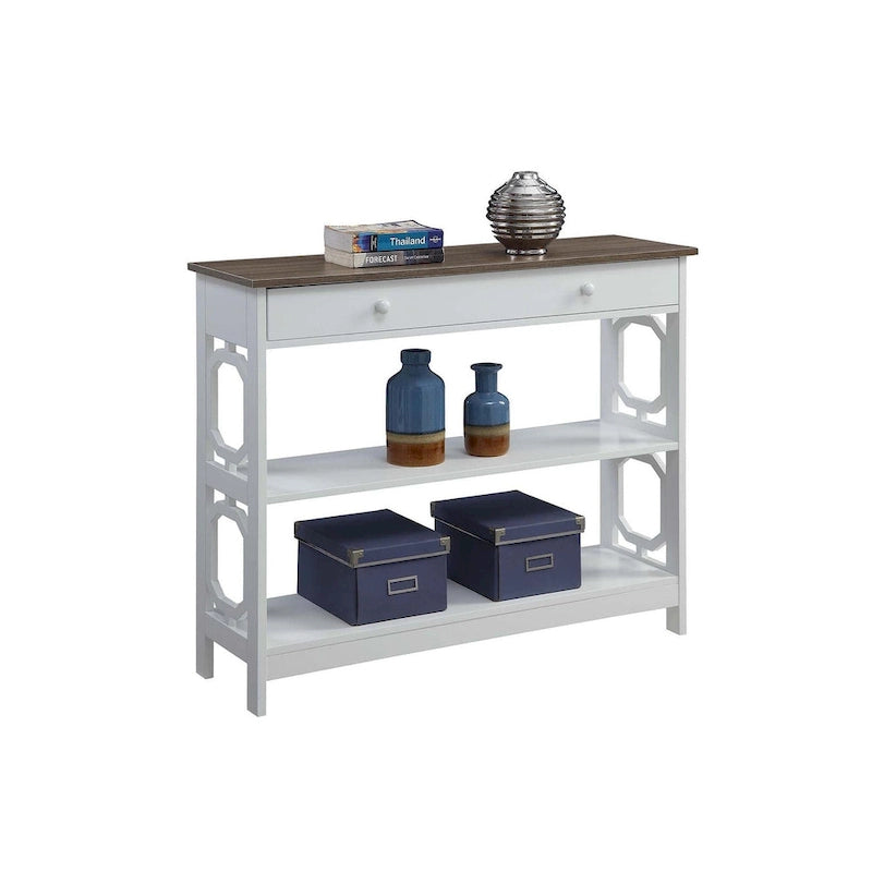 Table console avec tiroir et étagères Omega de Convenience Concepts
