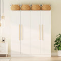 Armoire penderie de rangement Timechee, grande, 4 portes