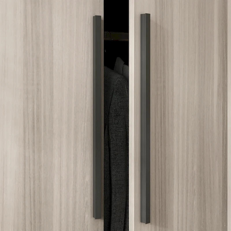 Armoire penderie de rangement Timechee, grande, 4 portes